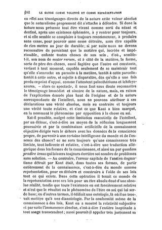 Schopenhauer - le monde comme volonté et représentation