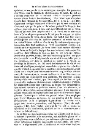 Schopenhauer - le monde comme volonté et représentation