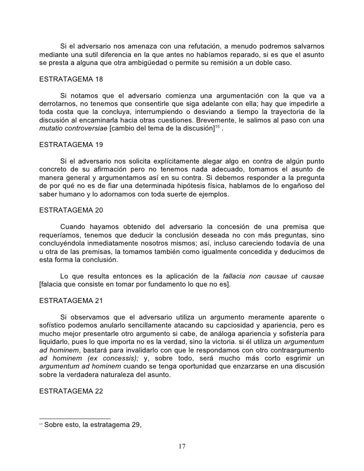 pic Estratagema 27 arte de tener razon expuesta
