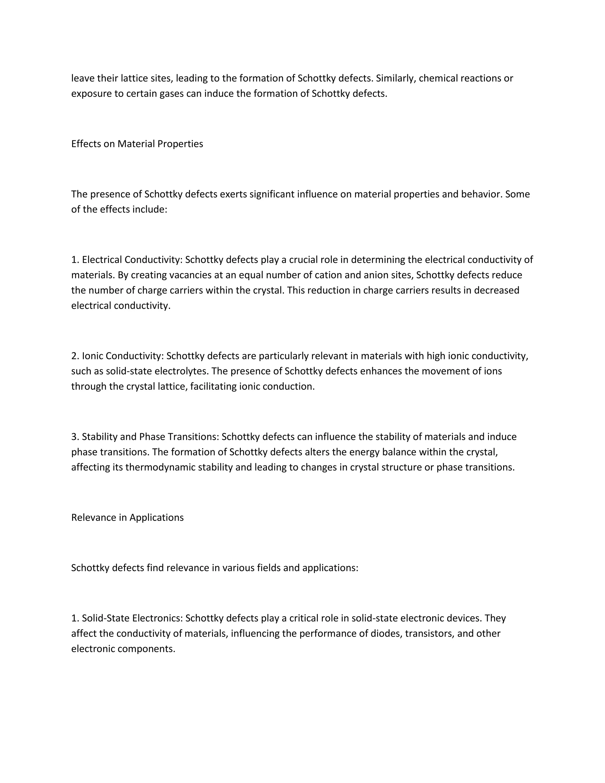 Schottky defect | PDF