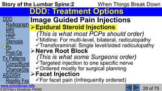 Hnp Injection Story of the Lumbar Spine 2 When Things Break Down | PPSX
