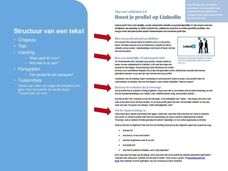 Schrijven voor de lezer