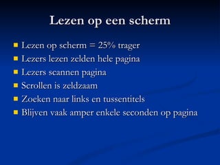 Schrijven Voor Het Web