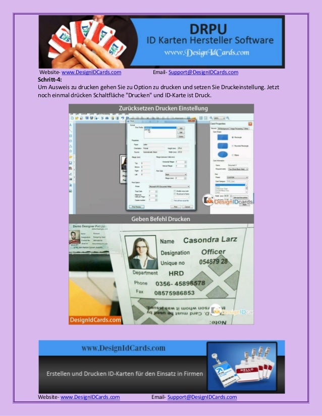Schritte Zum Erstellen Und Drucken Id Karten Mit Id Card Software