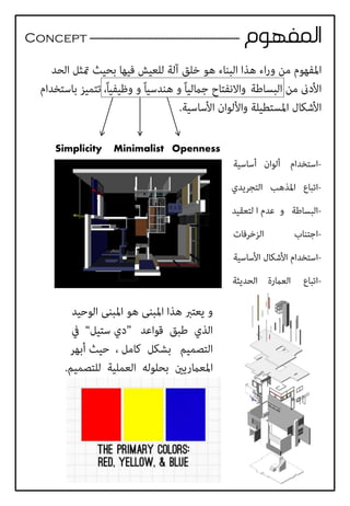 Concept ----------------------------------------------------------
Simplicity Minimalist Openness
 