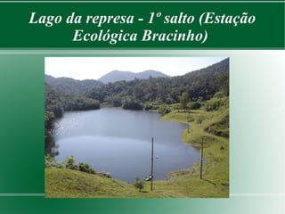 Lago da represa - 1º salto (Estação
Ecológica Bracinho)
 