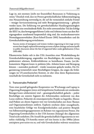 Heidi Schoth: Transversale Billigjobber/innen? Dimensionen von Macht und Widerstand im prekären Dienstleistungssektor.
