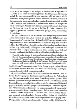 Heidi Schoth: Transversale Billigjobber/innen? Dimensionen von Macht und Widerstand im prekären Dienstleistungssektor.