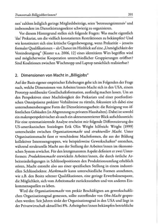 Heidi Schoth: Transversale Billigjobber/innen? Dimensionen von Macht und Widerstand im prekären Dienstleistungssektor.
