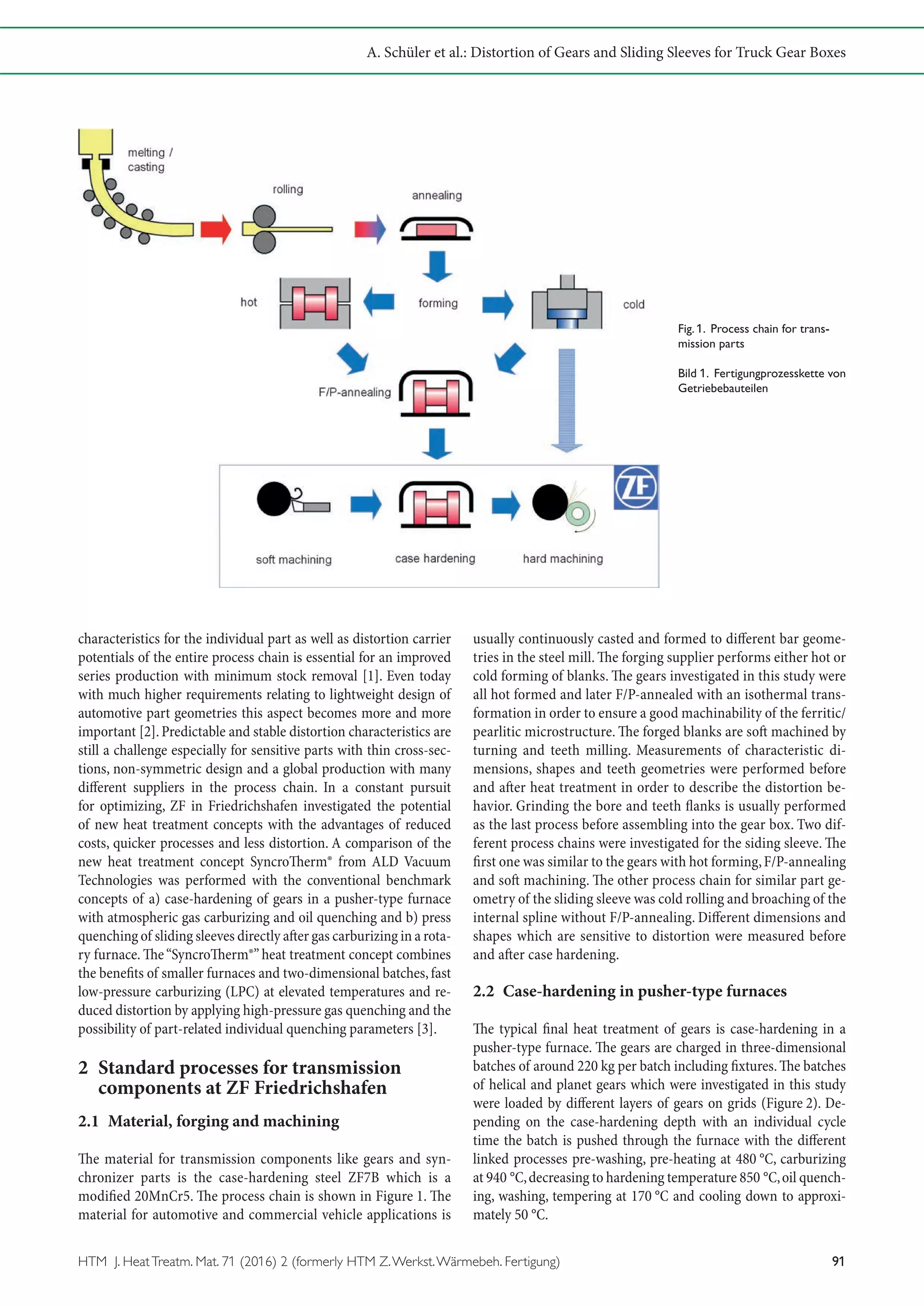 Distortion of Gears and Sliding Sleeves for Truck Gear Boxes – a ...