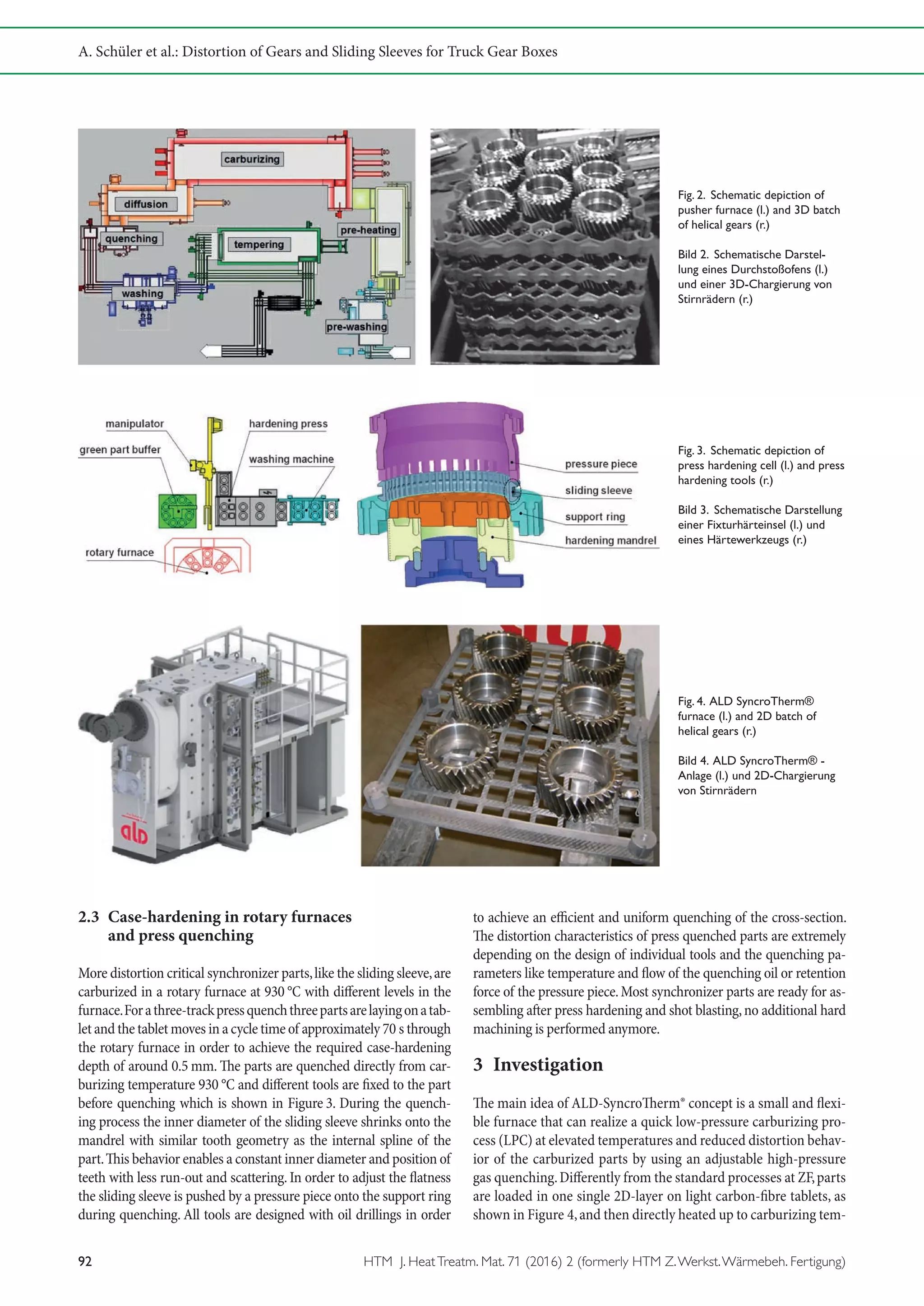 Distortion of Gears and Sliding Sleeves for Truck Gear Boxes – a ...