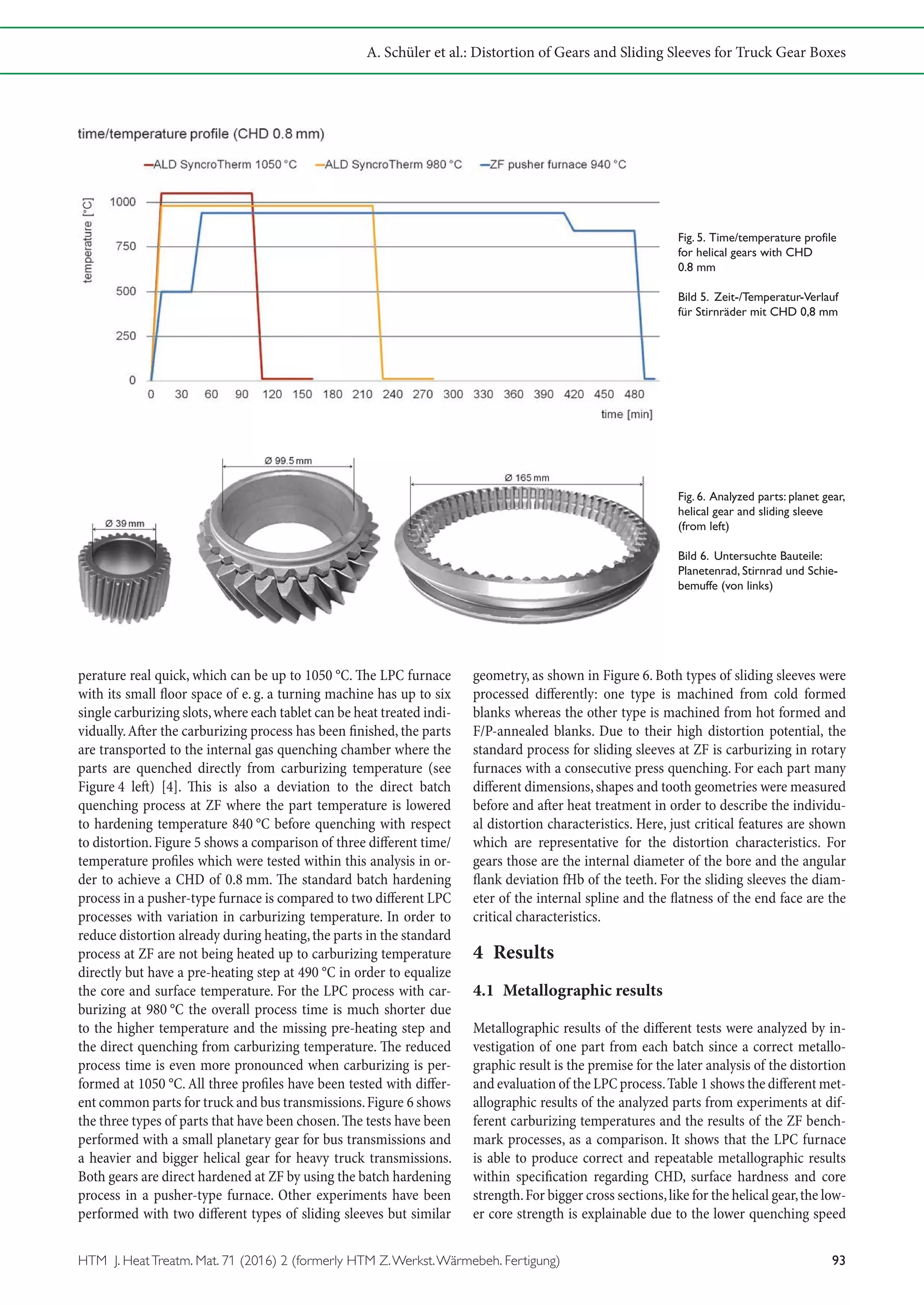 Distortion of Gears and Sliding Sleeves for Truck Gear Boxes – a ...