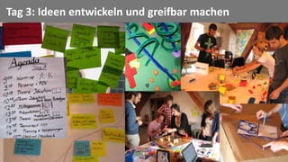 88
Tag 3: Ideen entwickeln und greifbar machen
 