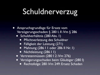 Schuldrecht Allgemeiner Teil