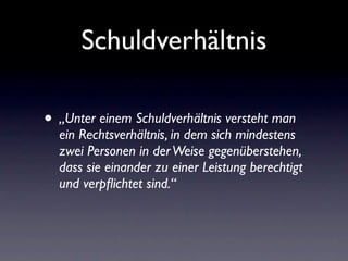 Schuldrecht Allgemeiner Teil