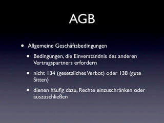 Schuldrecht Allgemeiner Teil