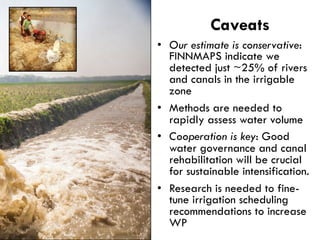 Decentralized surface water irrigation as a pathway for sustainable intensification in southern Bangladesh: on how much land can the drop be brought to the crop?
