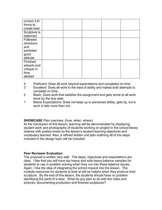 construct a bear sculpture that is balanced (science).