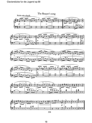 Clavierstücke fur die Jugend op.68
18
 