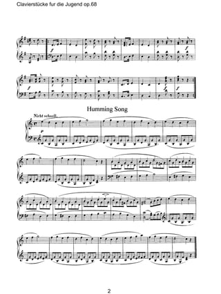 Clavierstücke fur die Jugend op.68
2
 
