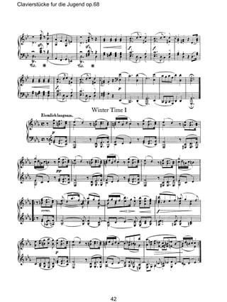 Clavierstücke fur die Jugend op.68
42
 