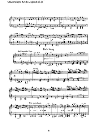 Clavierstücke fur die Jugend op.68
6
 