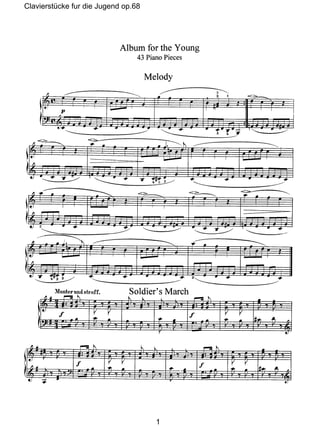 Clavierstücke fur die Jugend op.68
1
 