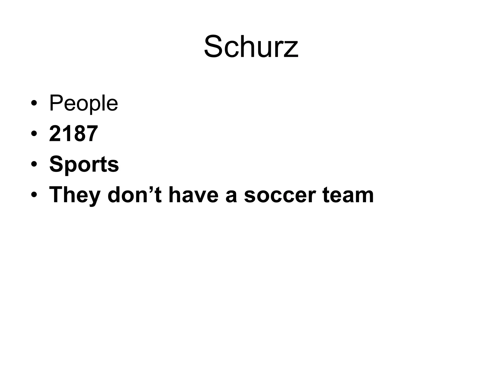 Schurz PPT Sports Schurz ppt sports