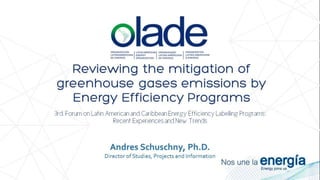 Reviewing the mitigation of greenhouse gases emissions by energy efficiency programs