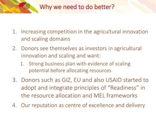 Scaling of innovations