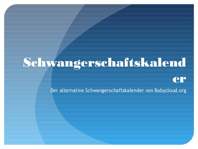 schwangerschaft kalendar
