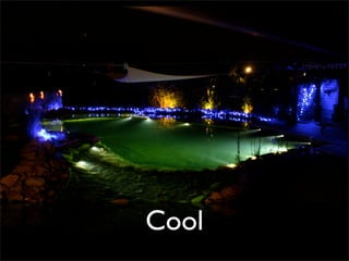 Schwimmteich Bei Nacht