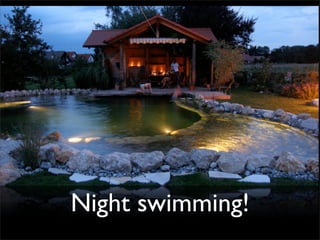 Schwimmteich Bei Nacht