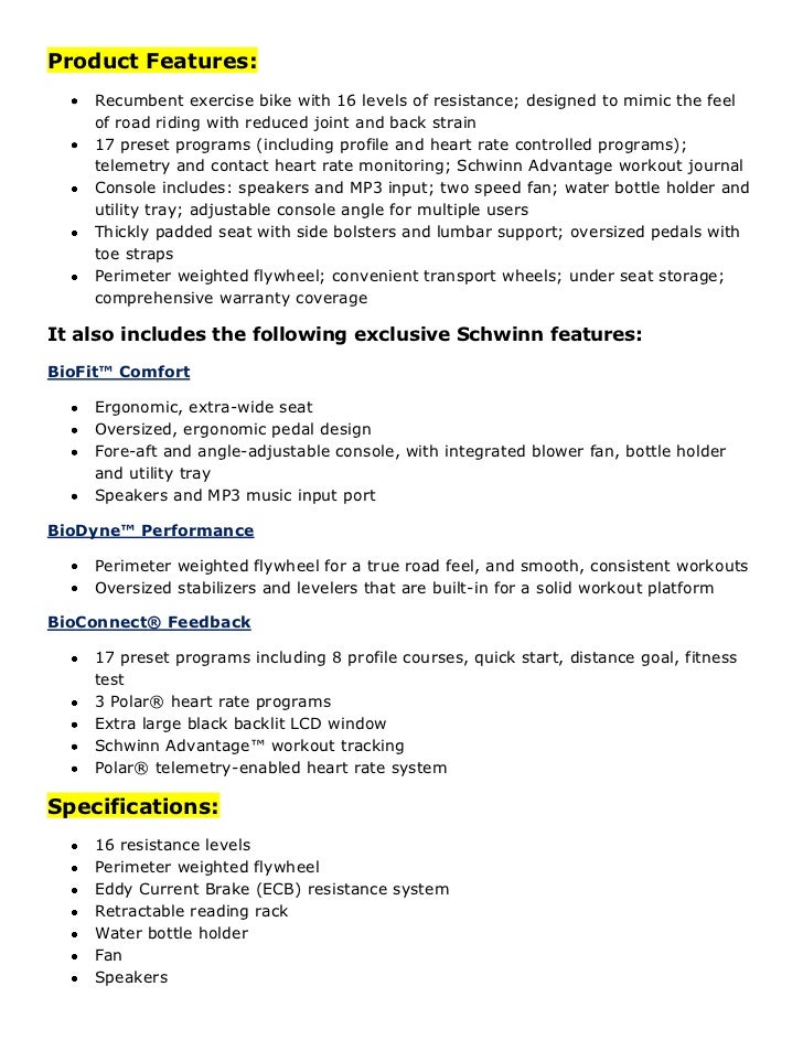 schwinn biofit 250
