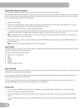 Schwinn 430 elliptical trainer User Manual | PDF