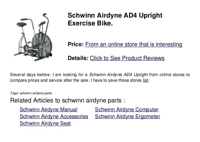 Schwinn airdyne parts