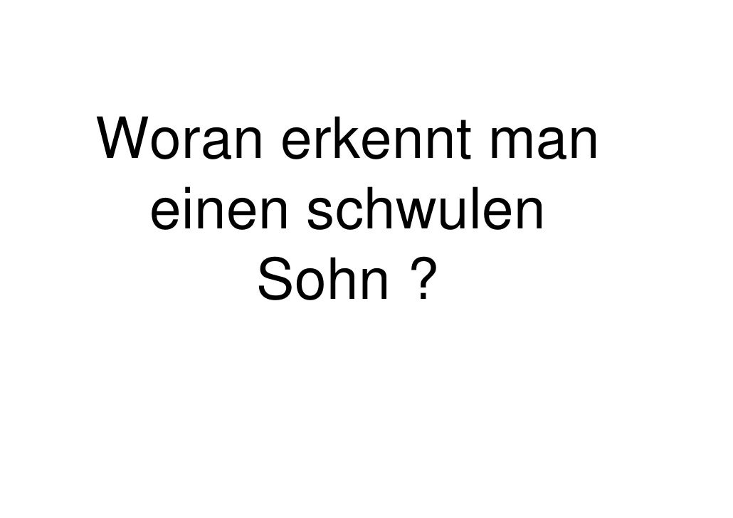 woran erkennt man schwule