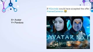 X= Avatar
Y= Pandora
 