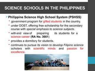 Comprehensive Overview of Science Education in the Philippines ...