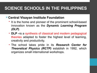 Comprehensive Overview of Science Education in the Philippines ...