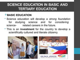 Comprehensive Overview of Science Education in the Philippines ...