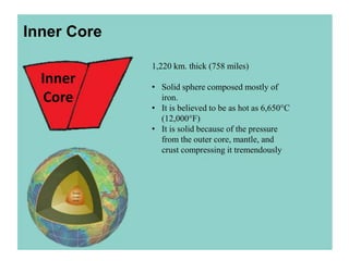 sci 10 lesson, Earth's interior.pptx the interior of Earth | PPTX