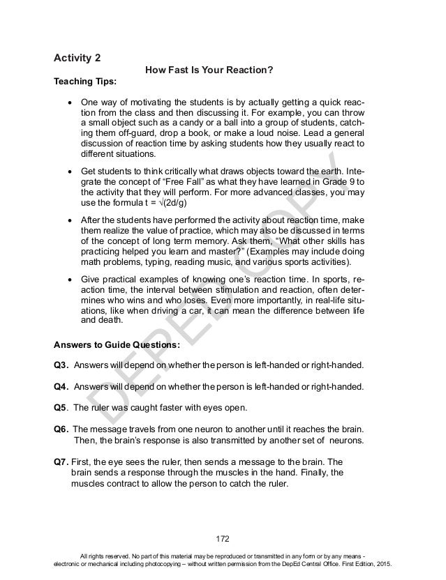 Grade 10 science module with answers asevlake