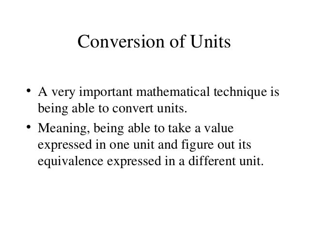 convert meaning in math