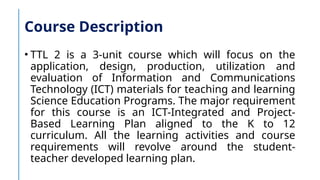 Technology for Teaching and Learning 2 - Handouts | PPTX