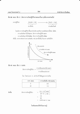 7
rilns imulrf1asri 2 284 drrln?srnr:-ta rfrsa,r
9,/ 9Y
?to 80 aou ?ro 2 6'sr 11 n 1 : rfi o rJ fr fi ? s1 n o n o rt a s Gl
rf;i o r? n 1 ni r uhJ
ornilfrfi3ur CH3OH+ HCI # CH3CI + HrO
#Ye)Avd
fl'lTgl.]9l1,t fl'lTt{nARIUGn
Iq u ffn:rnr:rfi e,il frffiurdua:tri'u:J3rur ruHtofi?'r ru uiruriu*'''t#o ri'u riud a
- er?'rruudruriu*.trYosiuann o"srmnr:rfiorJfrfi3uril1n
- Fr?rru udruriu*",t#ooi'u#a u d'qr:rnr:rfi oilfr fi3utfro s
e-tYrrete)Y
gt.tl*t+ alnn:ry,l:vH'jrrn?1rurrirudu HCI (nr:oi'.,:qi'u) rTurrnl evrrf;utdjr
Art
uilo rrnrniru LrJ
 ntleJrfrrfru HCI notnrr


.. A raaA
 oFtTlnlTrnau{n:u1naflf
o
i)
t'tfl1 (sec)
-o
E
o:E
lF
e)6r
e(-
c.,
G
lv
?la 81
9'/
aou ?ro 3 0.075
#q:rnr:rfioilfrfi3ur -
'in'r: urj 6 u u uu:J n.: rj3ru'l ilfll r
ly
uv
o01,$%
n'r:r:Jd uiluil a.t L? a't
Iqu turirrr?nl 0 - 20 iu1fi 'ld'rioilnalnnilil 6o
on:rnr;rfre'il frfi3ur
2.5 - 1.0 [moru-l
,o-oL;l
1.5
20
0.075mo| lLlsec
1 n ufr n au a o r,r'Lri'inelun m ar i
txnl (sec)
vtv
o?1rut?ttJ?t% HCI (mol/L)
0
20
2.5
1.0
 