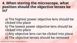 sci 7 q2 1 Identify the parts and functions, and demonstrate proper ...