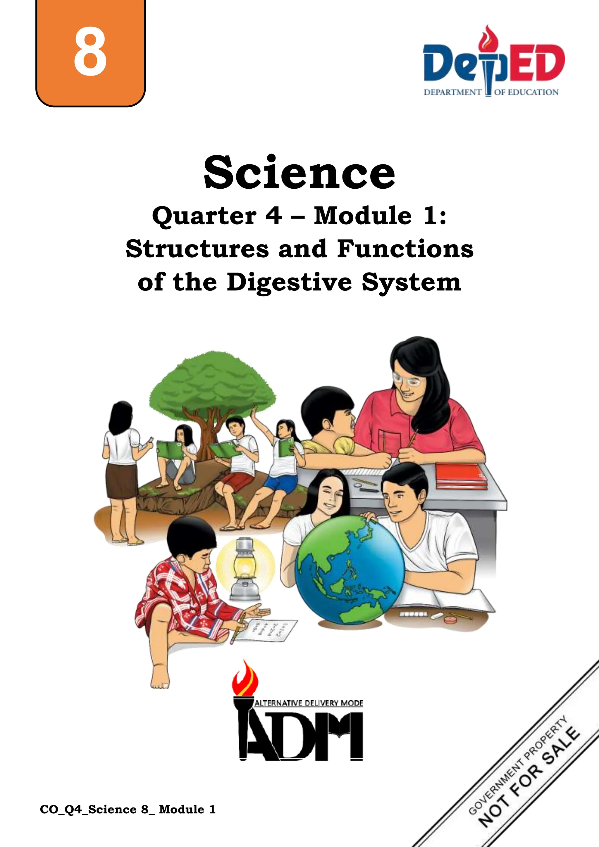 Grade 8 science module 1 4th quarter digestive system pdf