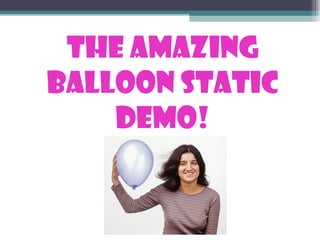 Sci 9 Lesson 1 April 28 - Static Charge