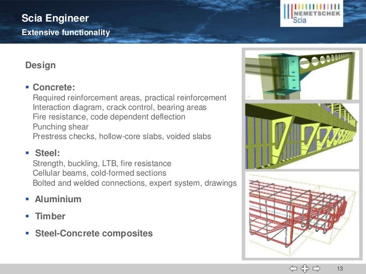 Scia Engineer, Supporting Structural BIM concrete interaction diagram 